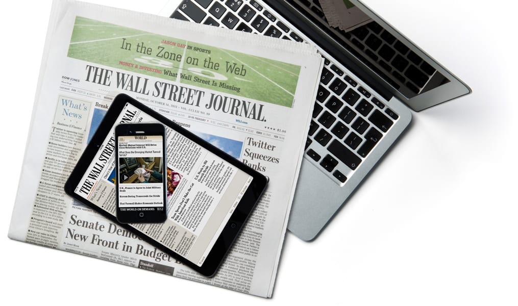 Wall Street Journal Digital Newspaper Subscription Deals