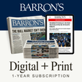 Barron’s Newspaper 1-Year (Print & Digital) Subscription*