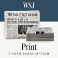Wall Street Journal 1-Year (Print) Newspaper Subscription