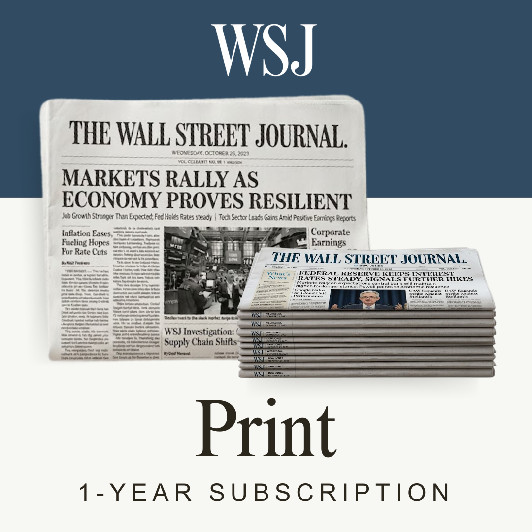 Wall Street Journal 1-Year (Print) Newspaper Subscription