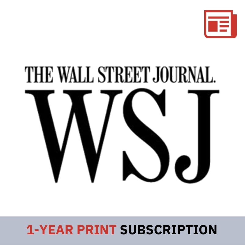 Trænge ind besejret Perfekt Wall Street Journal 1-Year (Print) Newspaper Subscription | Top Subscription  Deals