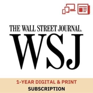 1 Year WSJ Digital and Print Subscription