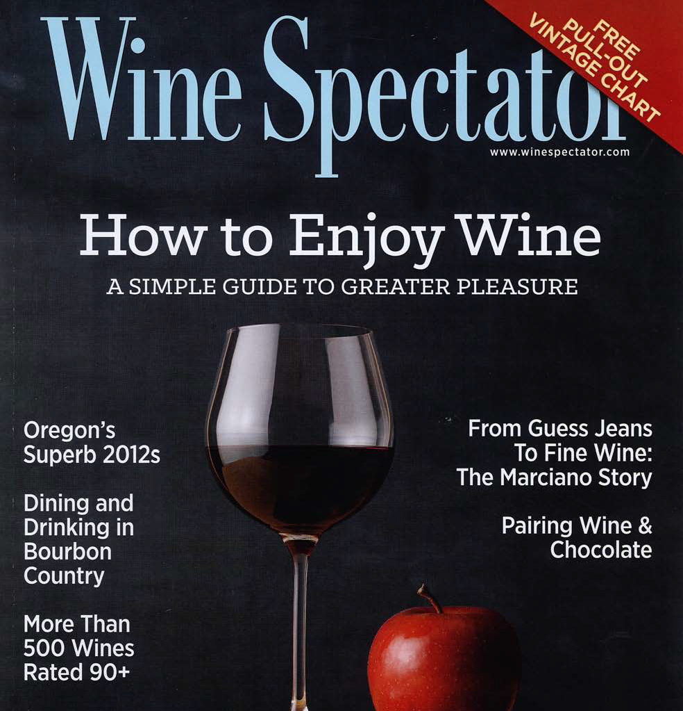 Wine Spectator Magazine 1Year (15 Issues) Subscription Top